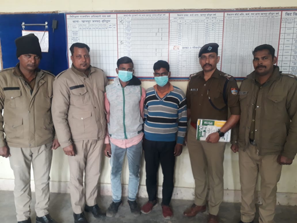 खानपुर पुलिस ने  बल्वा कर जान से मारने की नियत से हमला करने वालो को किया गिरफ्तार 