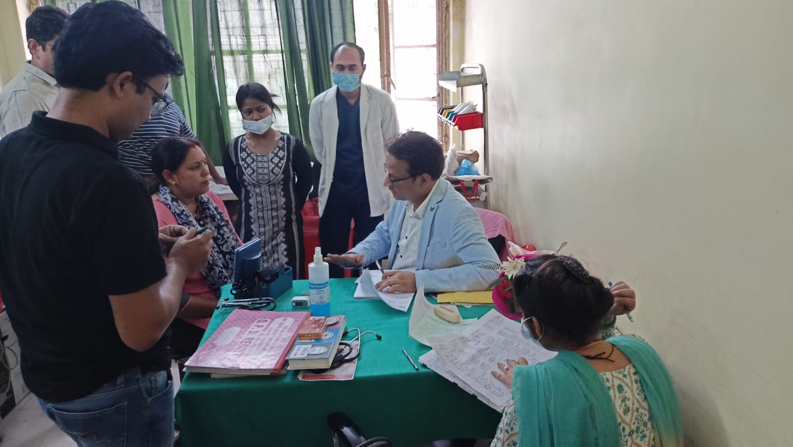 श्रीनगर बेस अस्पताल में आयोजित हृदय रोग जांच शिविर का 64 मरीजों ने उठाया लाभ