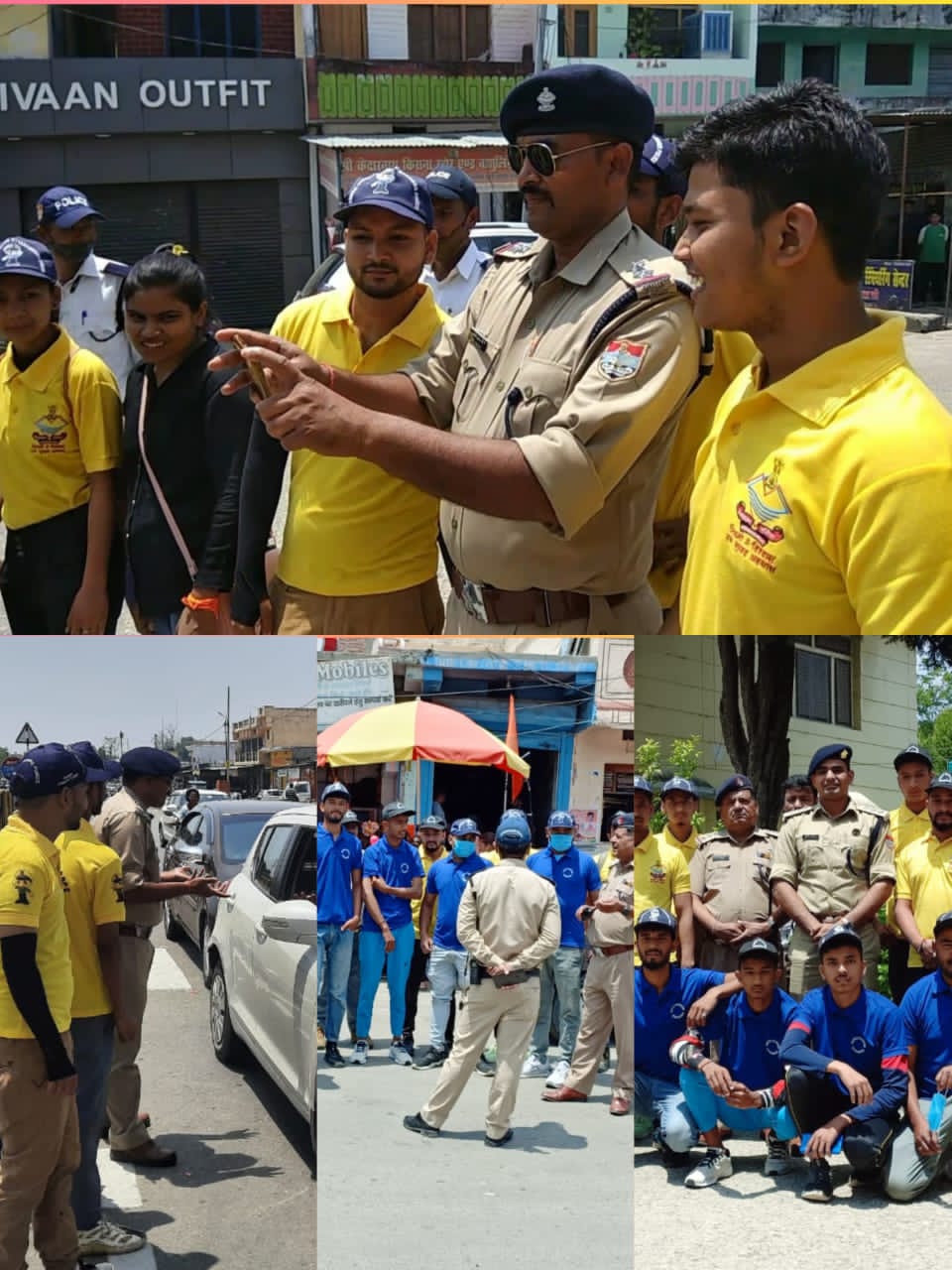 चम्पावत क्षेत्रान्तर्गत ट्रैफिक पुलिस वालन्टियरो को टी-शर्ट व कैप वितरित कर व्यवहारिक प्रशिक्षण प्रारम्भ किया गया
