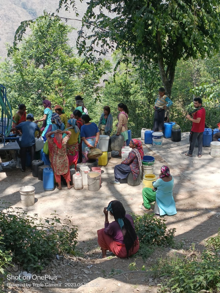 कीर्तिनगर विकास खंड पट्टी हिसरियाखाल के गांवों में पानी की समस्या दूर करने की मांग