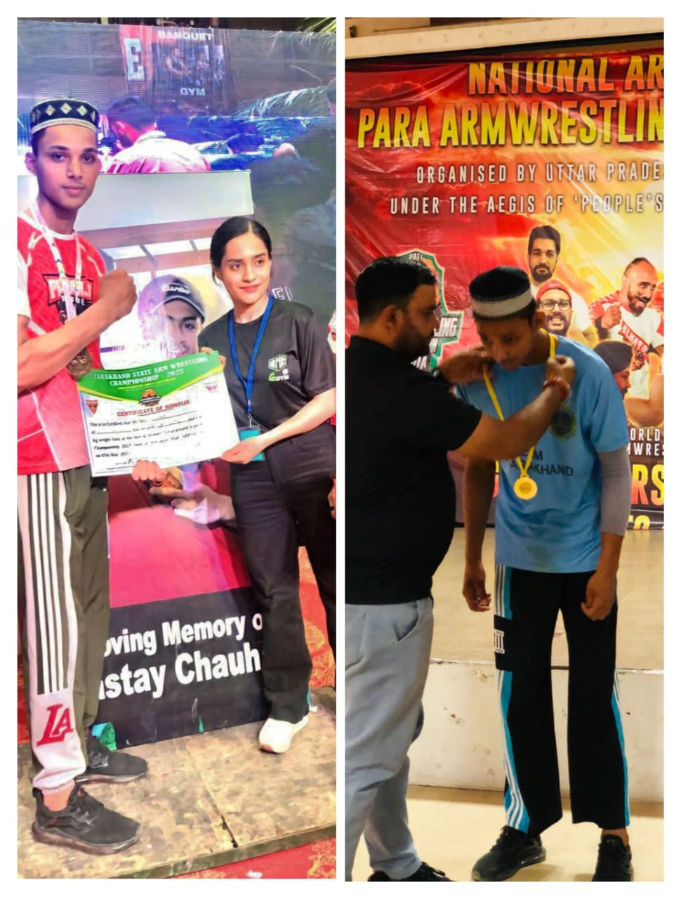 राष्ट्रीय स्तर की आर्म रेसलिंग प्रतियोगिता जीतकर राव सुहैल ने बढ़ाया प्रदेश का मान