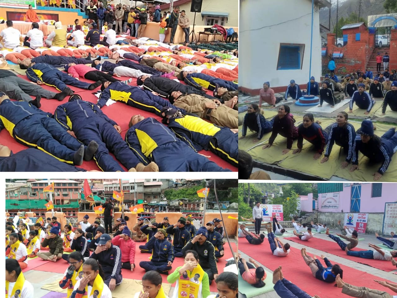 8वें अन्तर्राष्ट्रीय योग दिवस पर पुलिस लाइन गोपेश्वर सहित जनपद के सभी थाना चौकियों में किया गया योग शिविर का आयोजन