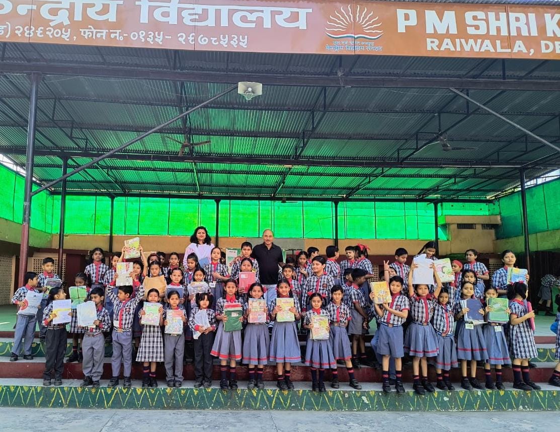 पीएम श्री केंद्रीय विद्यालय रायवाला में पुस्तकोपहार कार्यक्रम का सफल समापन