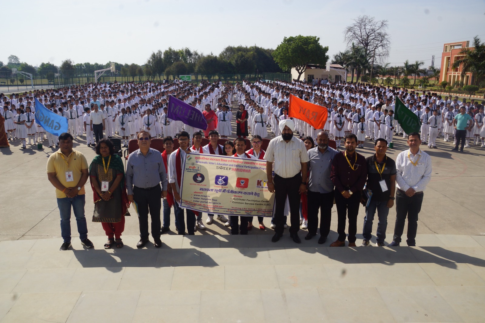 दिल्ली पब्लिक स्कूल रानीपुर में स्वीप गतिविधियों का आयोजन