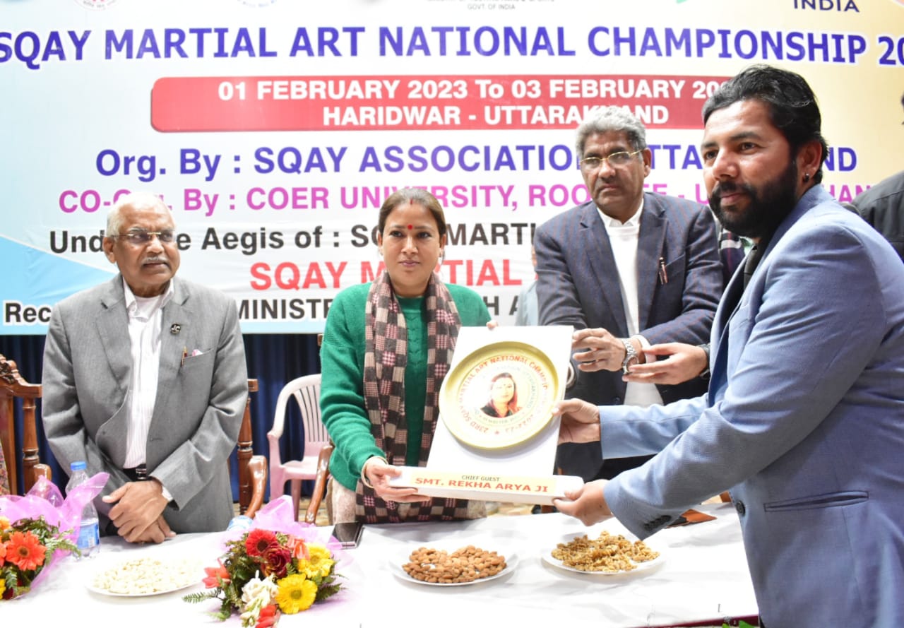 खेल मंत्री रेखा आर्या ने किया राष्ट्रीय स्तरीय मार्शल आर्ट प्रतियोगिता का शुभारंभ