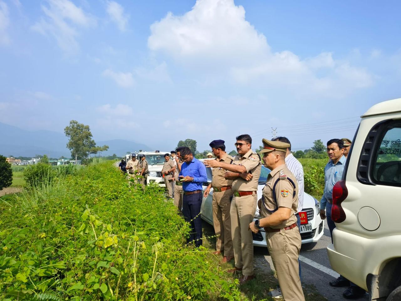 पछवादून में सरकारी जमीनों पर हुए अवैध अतिक्रमण का एसएसपी देहरादून ने लिया जायजा