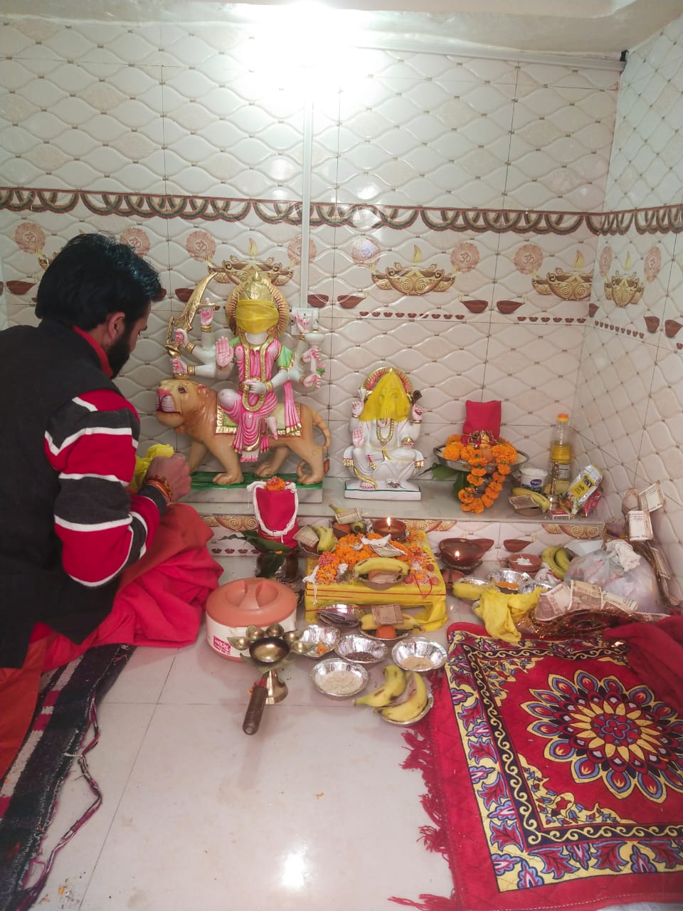मसूरी कोतवाली में मां दुर्गा माता मंदिर की हुई स्थापना