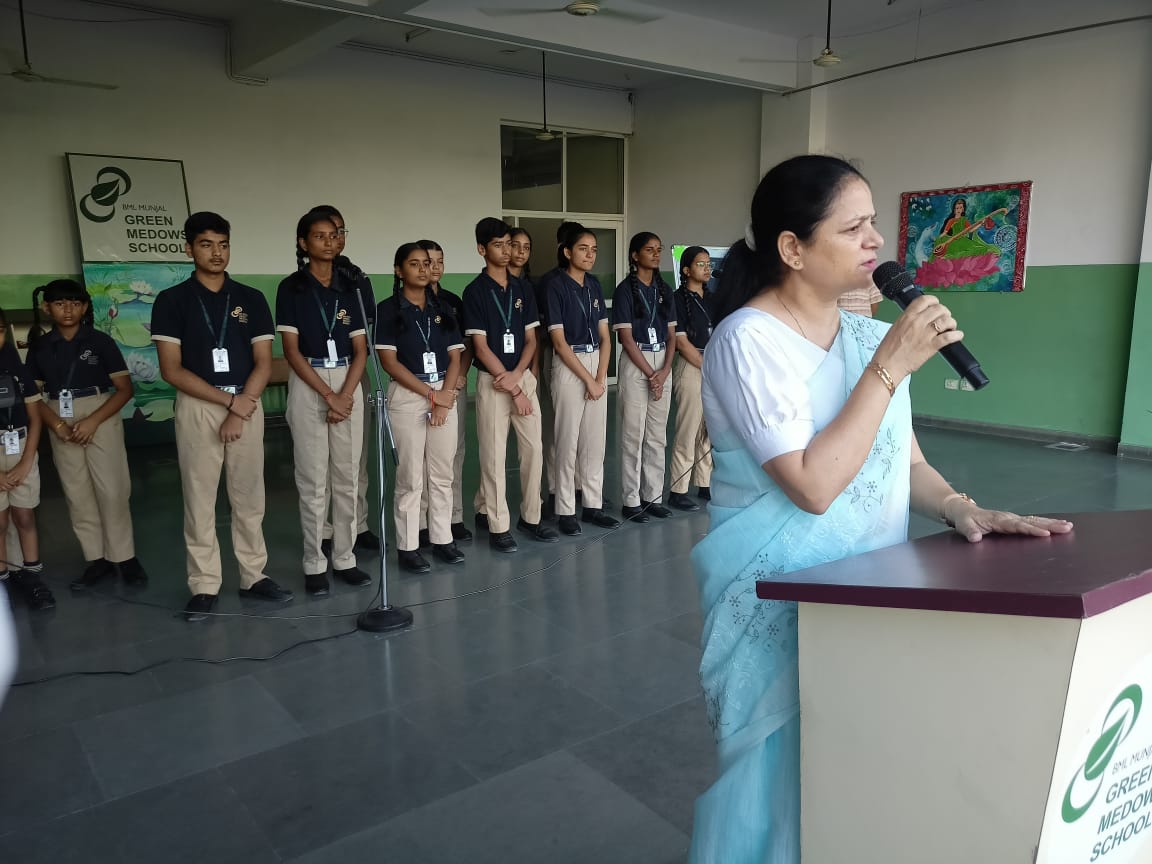 बीएमएल मुंजाल ग्रीन मेडोज स्कूल में मनाया गया अंतरराष्ट्रीय शांति दिवस