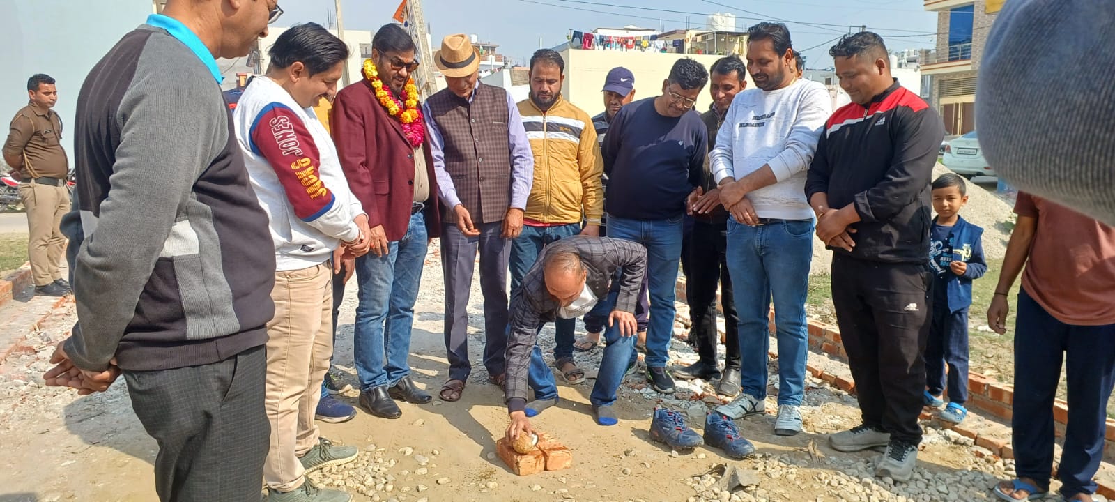 शपथ लेते ही सक्रिय हुए राजीव शर्मा,सड़क व नाली निर्माण कार्यों का किया उद्घाटन